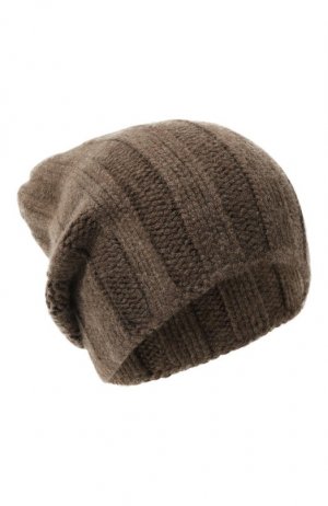 Кашемировая шапка Tegin. Цвет: коричневый