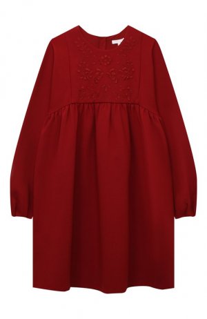 Платье Chloé. Цвет: бордовый
