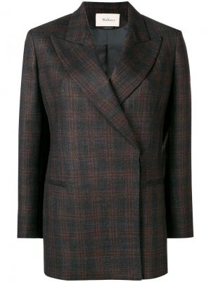 Структурированный пиджак Mulberry. Цвет: коричневый