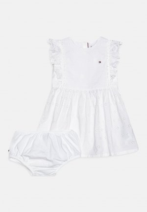 Платье дневное BABY BRODERIE DRESS SET , цвет white Tommy Hilfiger