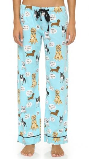 Пижамные брюки PJ Salvage с изображением собак LUXE