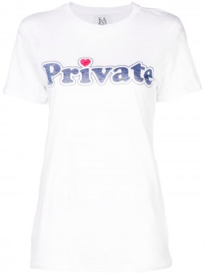 Private print T-shirt Zoe Karssen. Цвет: белый