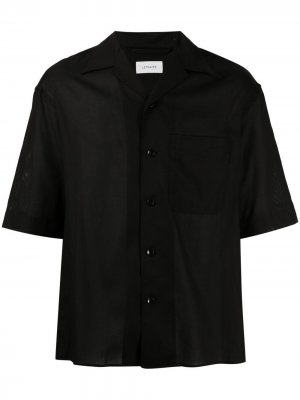 Рубашка с короткими рукавами Lemaire. Цвет: черный