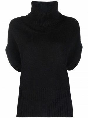 Шерстяной свитер с короткими рукавами Snobby Sheep. Цвет: черный
