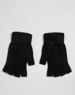 Перчатки без пальцев -Черный ASOS DESIGN