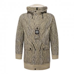 Утепленная куртка Stone Island. Цвет: бежевый
