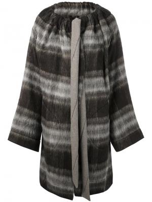 Checked single breasted coat Vivienne Westwood Anglomania. Цвет: коричневый