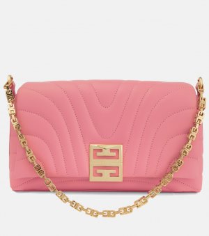 Маленькая сумка через плечо из стеганой кожи 4G , розовый Givenchy