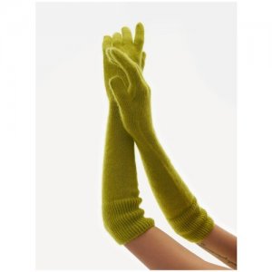 Перчатки Mohair светло-зеленые, One Size Sorelle. Цвет: зеленый/горчичный/хаки/желтый/мультиколор