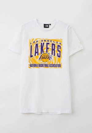 Футболка New Era Adult T-shirt NBA RETRO SWIRL. Цвет: белый