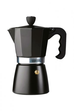 Гейзерная кофеварка 6 эспрессо KITCHEN CRAFT. Цвет: черный