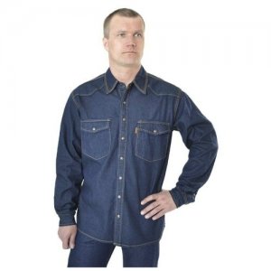 Рубашка мужская 12190 RW XXL Темно-Синий Montana. Цвет: синий