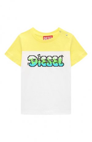 Хлопковая футболка Diesel. Цвет: разноцветный