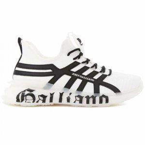 Кроссовки , размер 40, черный, белый John Galliano. Цвет: черный/белый