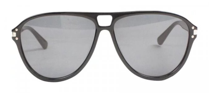 Солнцезащитные очки Aviator Logo 'Black', черный Amiri
