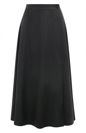 Шерстяная юбка Noble&Brulee. Цвет: серый