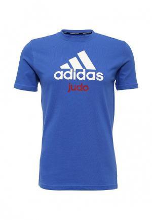 Футболка adidas Combat Community T-Shirt Judo. Цвет: синий
