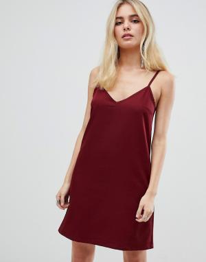 Платье-комбинация -Красный Kubban