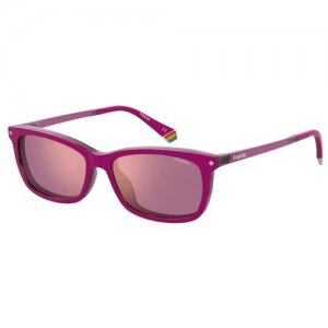 Солнцезащитные очки  PLD 6140/CS 35J A2 A2, розовый Polaroid. Цвет: розовый