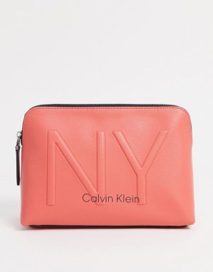Несессер кораллового цвета -Розовый Calvin Klein