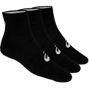Носки  3PPK Quarter sock, 3 пары, размер M, черный ASICS. Цвет: черный/черный..