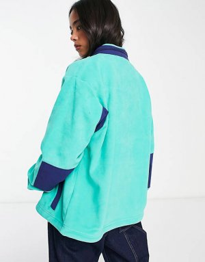 Флисовая куртка унисекс на молнии цвета морской волны в ретро-стиле Dean Street Ascent '91 Berghaus
