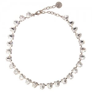 Ожерелье OLIVIA серебряный+прозрачный UNI Marina Fossati