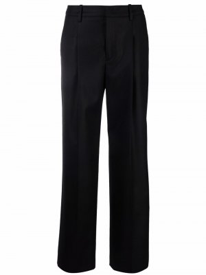 Широкие брюки со складками Pt01. Цвет: черный