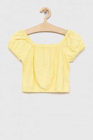 Детская льняная блузка Gap, желтый GAP
