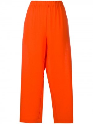 Укороченные брюки широкого кроя Daniela Gregis. Цвет: оранжевый
