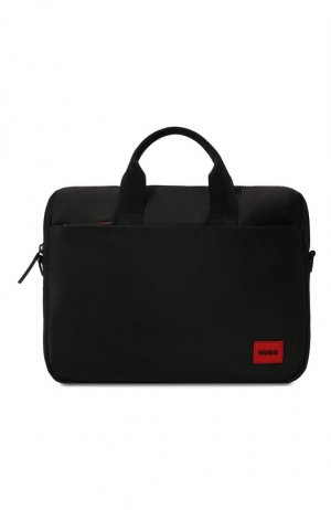 Текстильная сумка для ноутбука HUGO. Цвет: чёрный