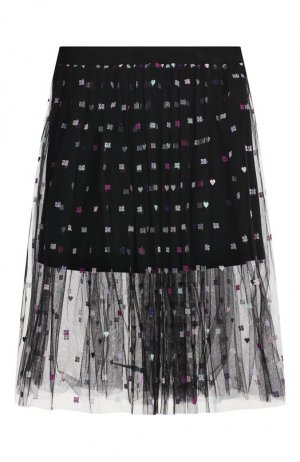 Плиссированная юбка Givenchy. Цвет: чёрный