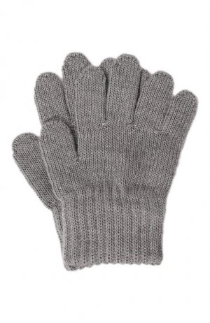 Шерстяные перчатки Catya. Цвет: серый