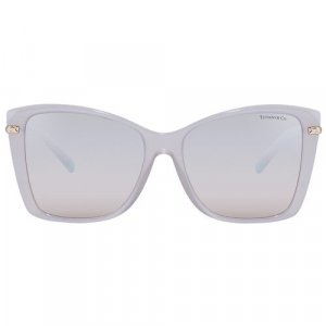 Солнцезащитные очки , серый Tiffany. Цвет: серый