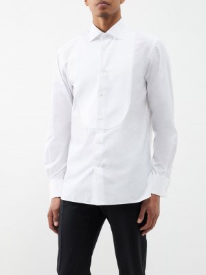 Рубашка под смокинг plastron из хлопкового поплина , белый Ralph Lauren