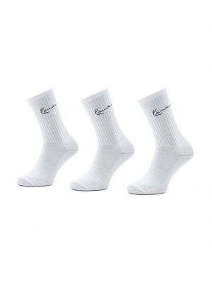 Комплект из 3 высоких мужских носков , белый Karl Kani
