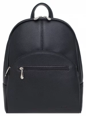Рюкзак женский 1-4244 черный, 32х27х10 см Franchesco Mariscotti. Цвет: черный