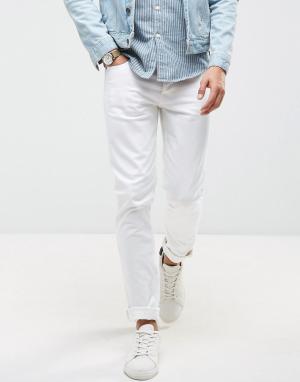 Белые джинсы скинни Saints Row. Цвет: белый