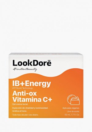 Крем для лица LookDore легкий тонизирующий IB+ENERGY ANTI-OX VITAMIN C+  CREAM, 50 мл. Цвет: прозрачный