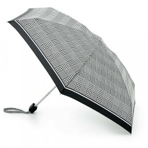 Мини-зонт, черный FULTON. Цвет: черный