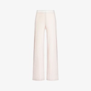 Широкие пижамные брюки со средней посадкой из органического хлопкового джерси , розовый Skin
