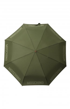 Складной зонт Moschino. Цвет: хаки