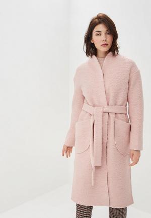 Пальто Rosso Style. Цвет: розовый