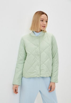 Куртка утепленная Pieces. Цвет: зеленый