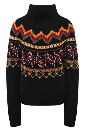 Шерстяной свитер Alanui. Цвет: чёрный