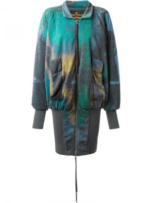 Пальто свободного кроя Vivienne Westwood Anglomania. Цвет: зелёный
