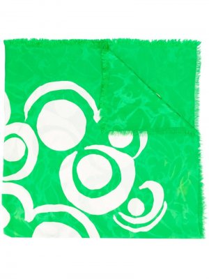 Жаккардовый платок с логотипом Christian Dior. Цвет: зеленый
