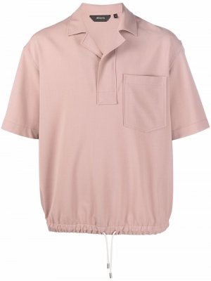 Рубашка с короткими рукавами Z Zegna. Цвет: розовый