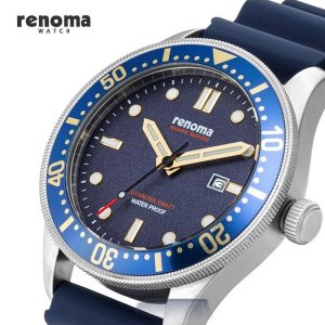 Renoma RE-2101 Marine Master Водонепроницаемые мужские дайверские часы 4 типа Черный Синий Зеленый Полностью