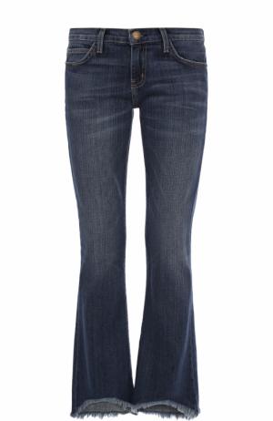 Расклешенные джинсы с потертостями Current/Elliott. Цвет: синий